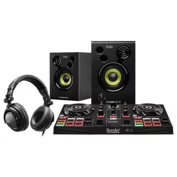 Hercules DJLearning Kit skaitmeninė vinilo sistema (DVS) skrečeris juodas