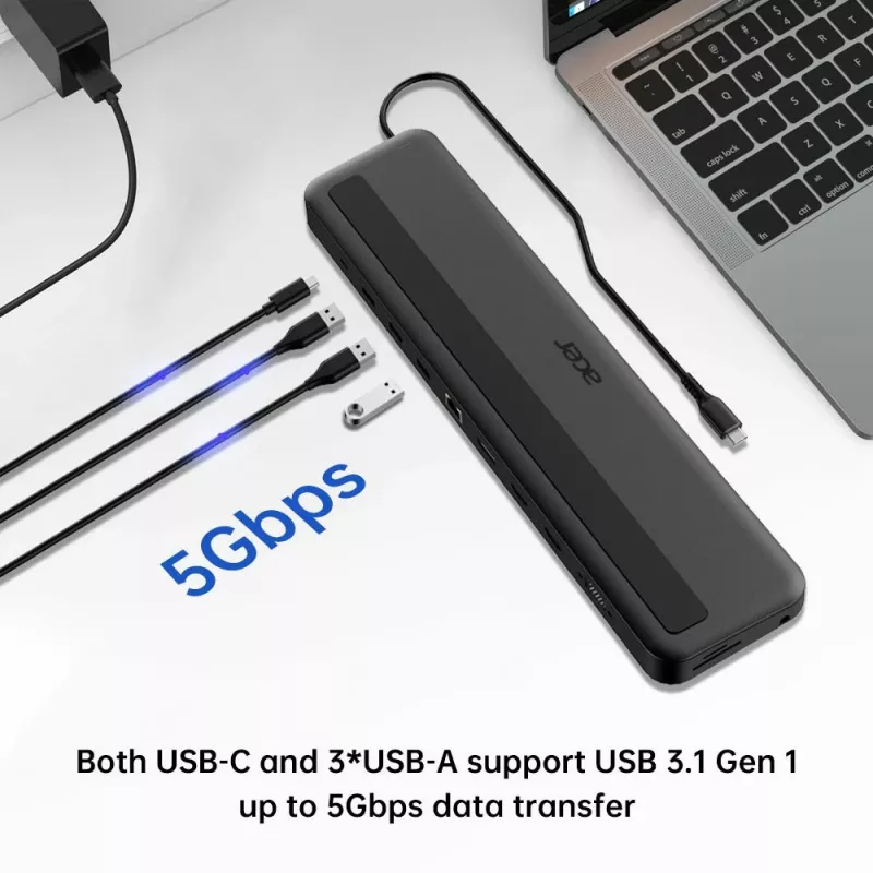 Acer 13-in-1 Type-C Minidock Wired USB 3.2 Gen 1 Juoda