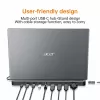 Acer 13-in-1 Type-C Minidock Wired USB 3.2 Gen 1 Juoda