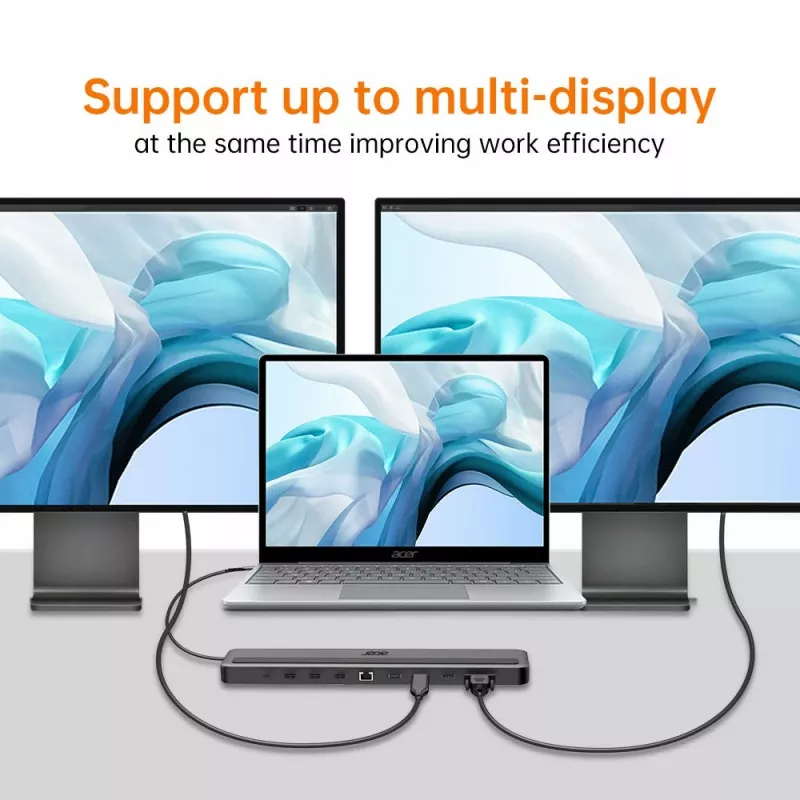 Acer 13-in-1 Type-C Minidock Wired USB 3.2 Gen 1 Juoda