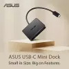 ASUS USB-C Mini Dock Laidinis USB 3.2 Gen 2 (3.1 Gen 2) Type-C Juoda