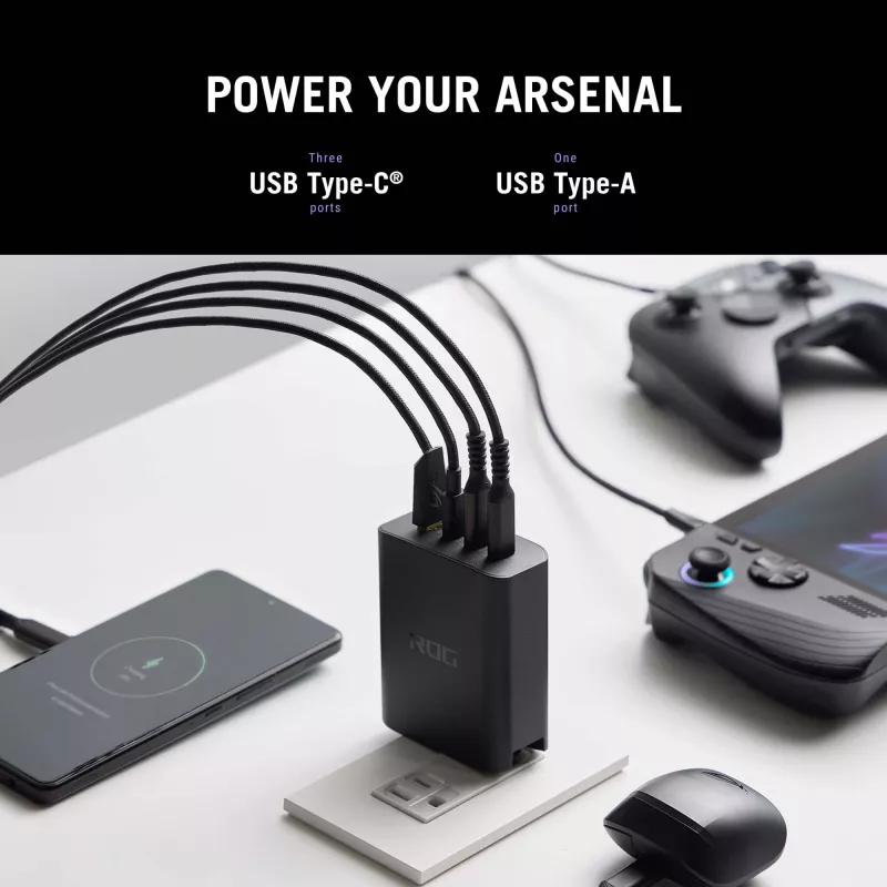 ASUS ROG 140W USB-C GaN Universal Juoda AC Fast charging Indoor