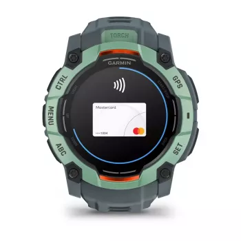 Išmanusis laikrodis GARMIN Instinct 3 AMOLED — 50 mm korpusas, 1,3 colio AMOLED, GPS/GLONASS/Galileo, 10 ATM, 24 dienų baterija