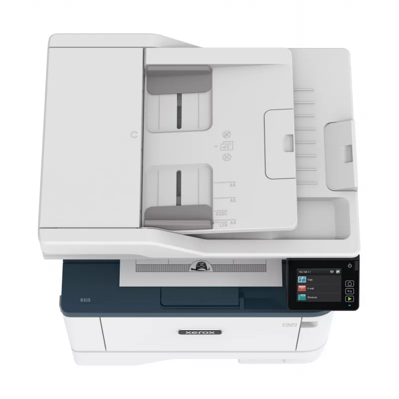 Xerox B305 A4 38ppm belaidis dvipusis kopijavimas/spausdinimas/nuskaitymas PS3 PCL5e/6 2 padėklai 350 lapų