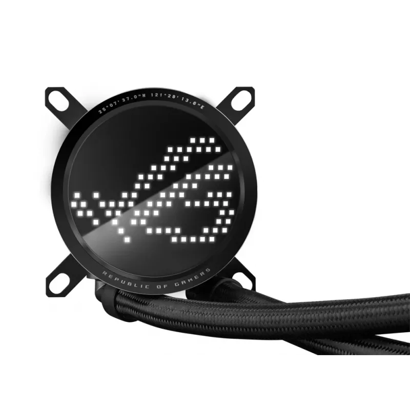 ASUS ROG Ryuo III 240 ARGB procesoriaus skysčio aušinimo rinkinys 12 cm juodas