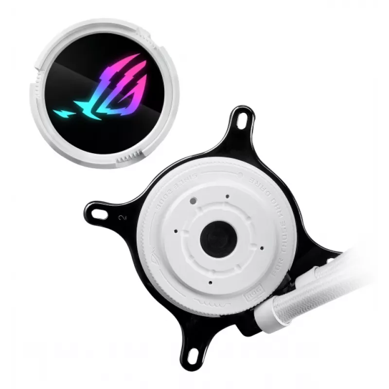 ASUS ROG Strix LC III 240 ARGB White Edition procesoriaus skysčio aušinimo rinkinys 12 cm