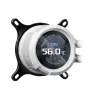 Viskas viename skysčio aušintuvas ASUS ROG Strix LC III 360 ARGB White Edition – 360 mm radiatorius, 3x 120 mm ventiliatoriai, LCD vandens blokas, PWM