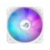 Viskas viename skysčio aušintuvas ASUS ROG Strix LC III 360 ARGB White Edition – 360 mm radiatorius, 3x 120 mm ventiliatoriai, LCD vandens blokas, PWM