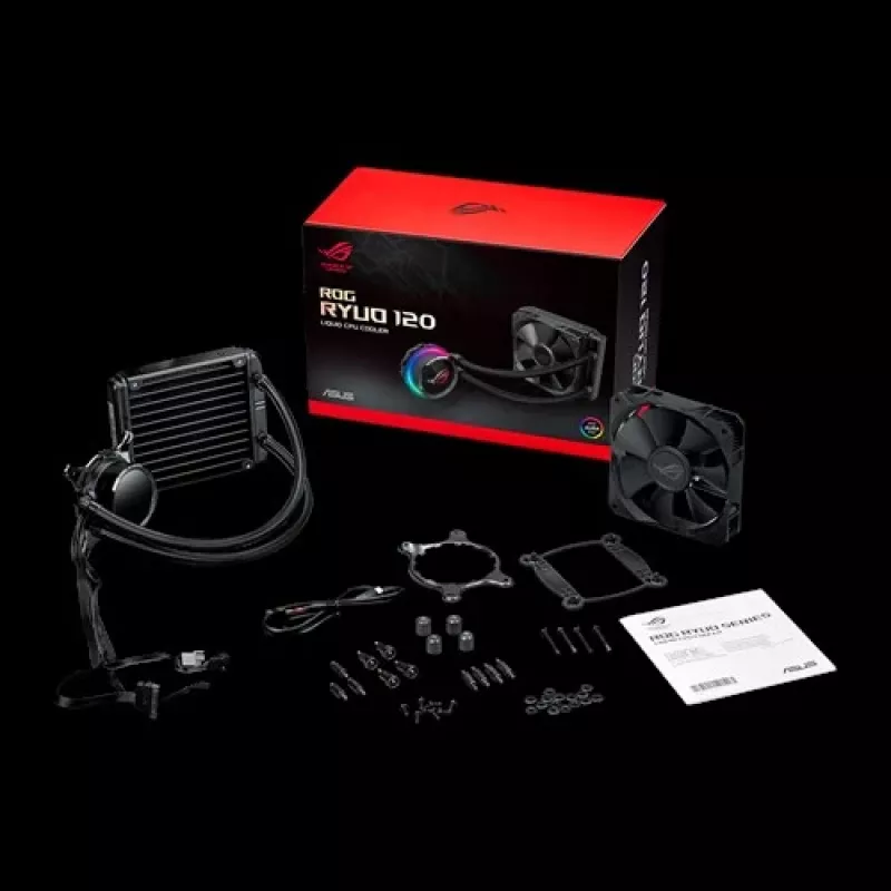 ASUS ROG RYUO 120 procesoriaus aušintuvas „viskas viename“ 12 cm juodas 1 vnt.