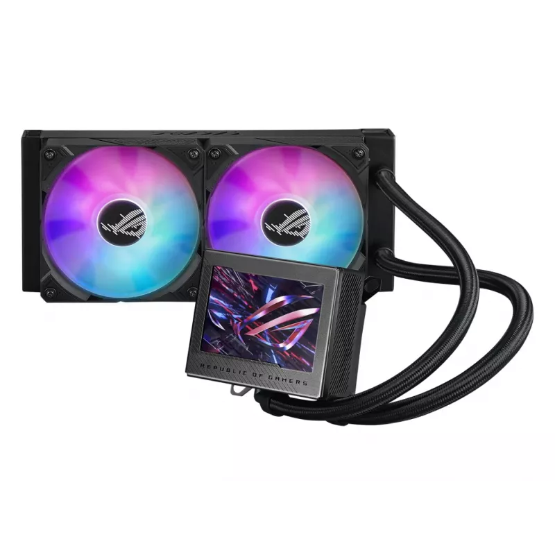 ASUS ROG Ryujin III 240 ARGB procesoriaus vientisa skysčio aušinimo sistema 12 cm juoda 1 vnt.