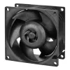 ARCTIC S8038-10K - 80 mm serverio ventiliatorius, Ventiliatorius, 8 cm, 173.3 m³/h, Juoda