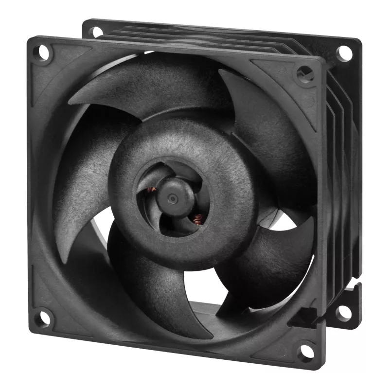 ARCTIC S8038-10K - 80 mm serverio ventiliatorius, Ventiliatorius, 8 cm, 173.3 m³/h, Juoda