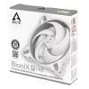 ARCTIC BioniX P140 (Pilka/White) – slėgiui optimizuotas 140 mm žaidimų ventiliatorius su PWM PST