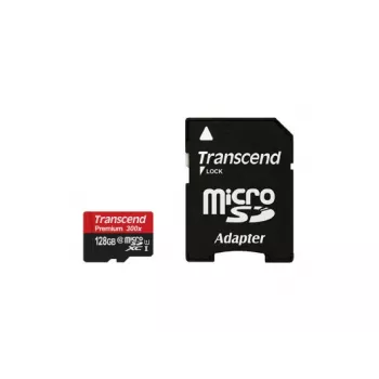 TRANSCEND 128GB Micro SDHC Class 10 UHS-1 su adapteriu