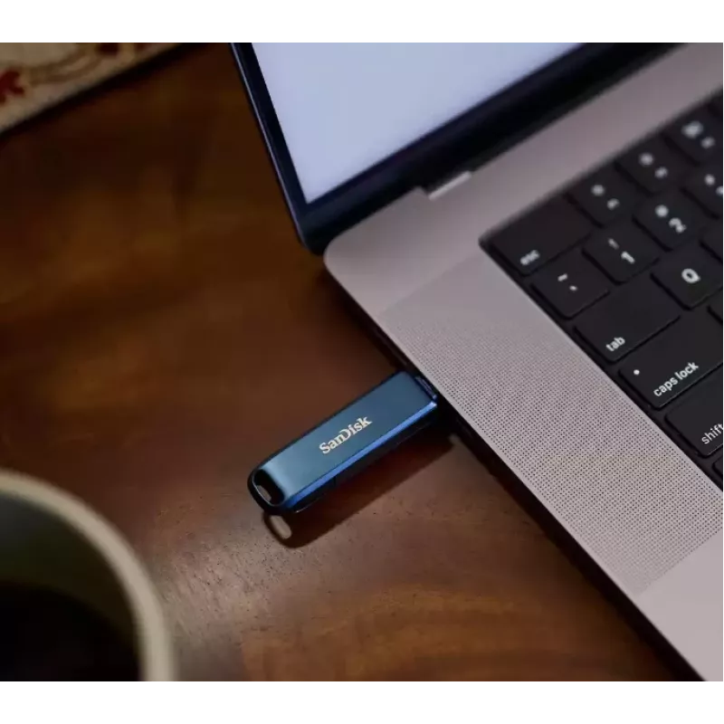 WESTERN DIGITAL SanDisk Phone Drive, skirtas iPhone – 128 GB USB atmintinė – USB-C / Lightning – Metallic Sky mėlyna