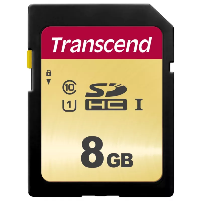 TRANSCEND SDHC kortelė 500S 8GB UHS-I U1 MLC