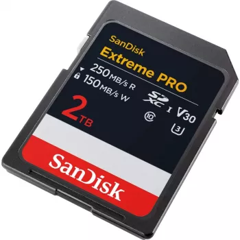 WESTERN DIGITAL Extreme PRO 2TB SDXC atminties kortelė 250 MB/s 140 MB/s UHS-I