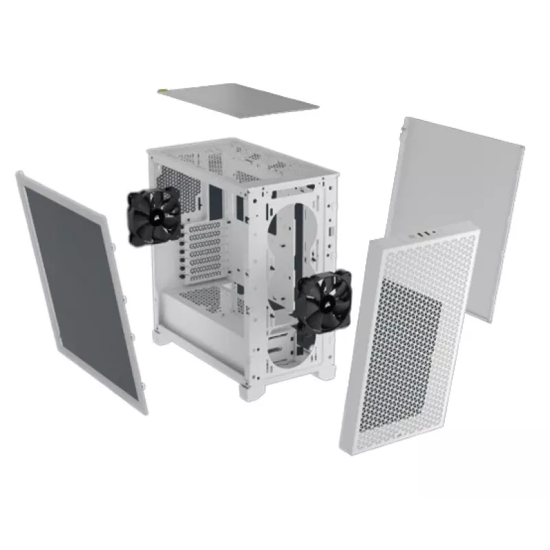 CORSAIR vidutinio dydžio kompiuterio korpusas - 3000d Airflow - baltas