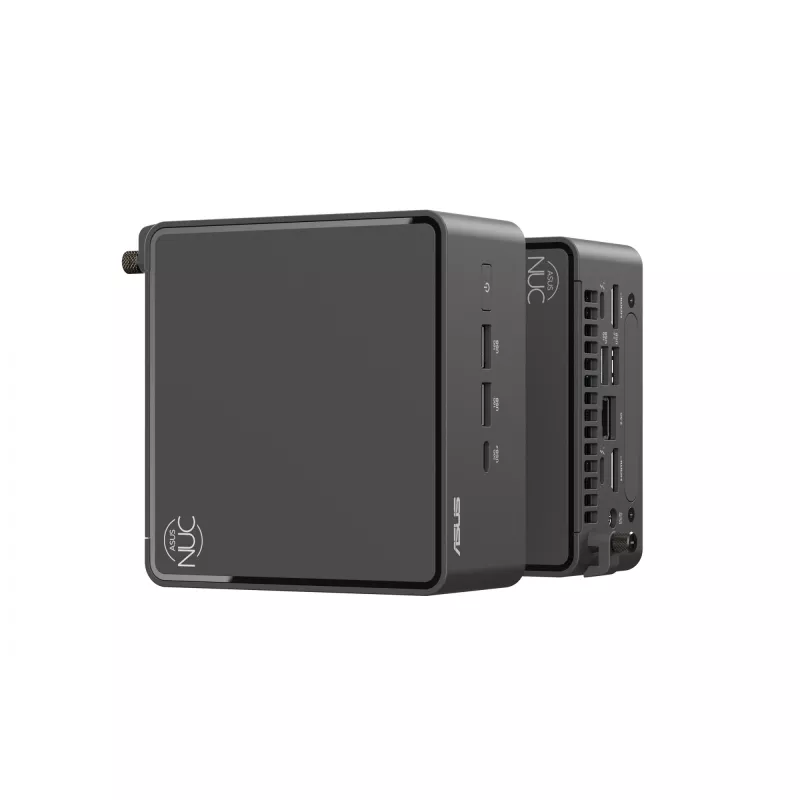 Mini PC barebone ASUS NUC 15 Pro RNUC15CRHU700002 — Intel Core Ultra 7 255H, DDR5 iki 96 GB, Intel Arc 140T, Wi‑Fi 7, 2x HDMI 2.1