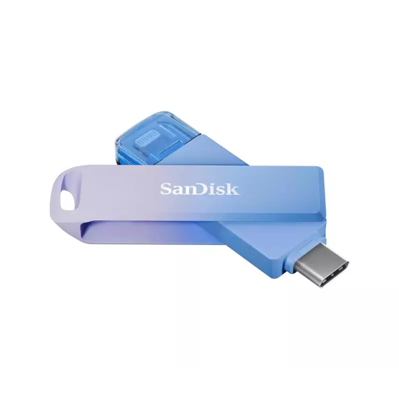 WESTERN DIGITAL SanDisk Creator Phone Drive - 256 GB USB atmintukas - USB-C/Lightning - mėlynas