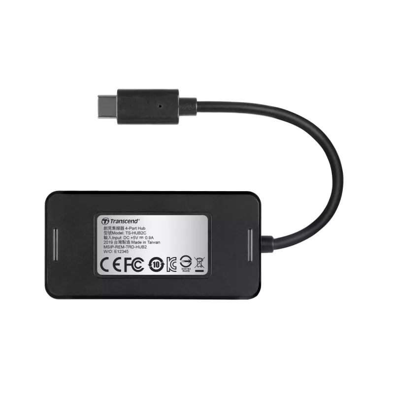 TRANSCEND USB Hub2c Type-c 4 prievadų šakotuvas
