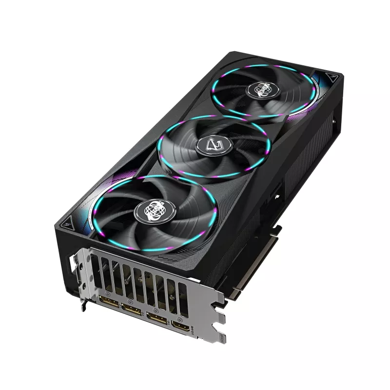 GIGABYTE AORUS GeForce RTX 5070 MASTER 12G vaizdo plokštė - 12 GB GDDR7, 192 bitų, PCI-E 5.0, 2715 MHz branduolio dažnis, 3 x DP 2.1a, 1 x HDMI 2.1b, NVIDIA DLSS 4, GV-N5070AORUS M-12GD