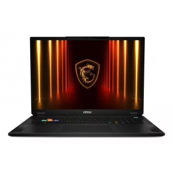MSI Stealth 18 HX AI A2XWIG-042 Intel Core Ultra 9 275HX nešiojamas kompiuteris 45,7 cm (18 colių) UHD+ 64 GB DDR5-SDRAM 2 TB SSD NVIDIA GeForce RTX 5080 Wi-Fi 7 (802.11be) Windows 11 Pro juoda