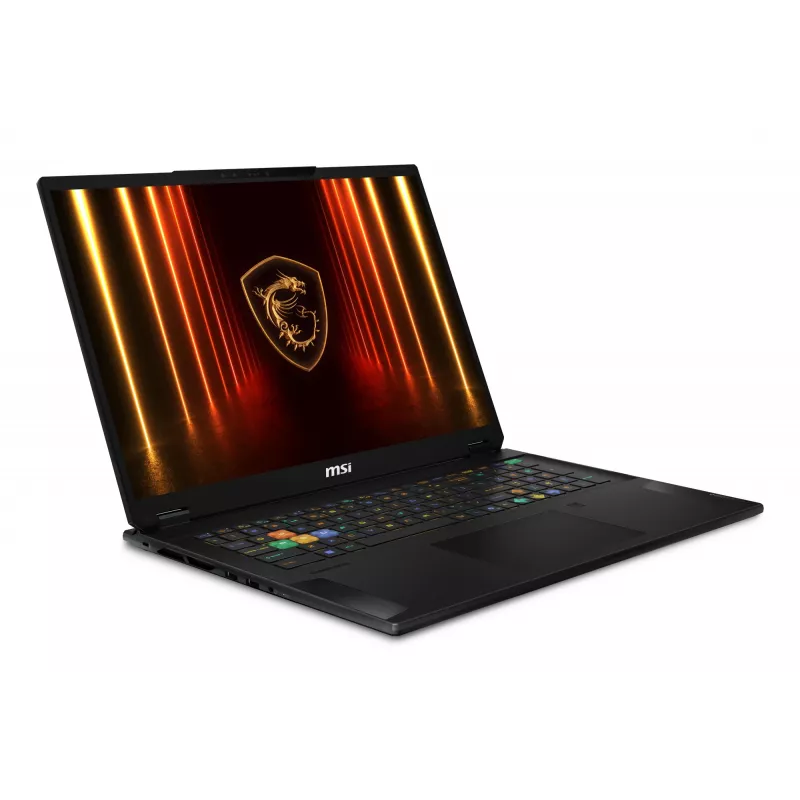 MSI Stealth 18 HX AI A2XWIG-042 Intel Core Ultra 9 275HX nešiojamas kompiuteris 45,7 cm (18 colių) UHD+ 64 GB DDR5-SDRAM 2 TB SSD NVIDIA GeForce RTX 5080 Wi-Fi 7 (802.11be) Windows 11 Pro juoda