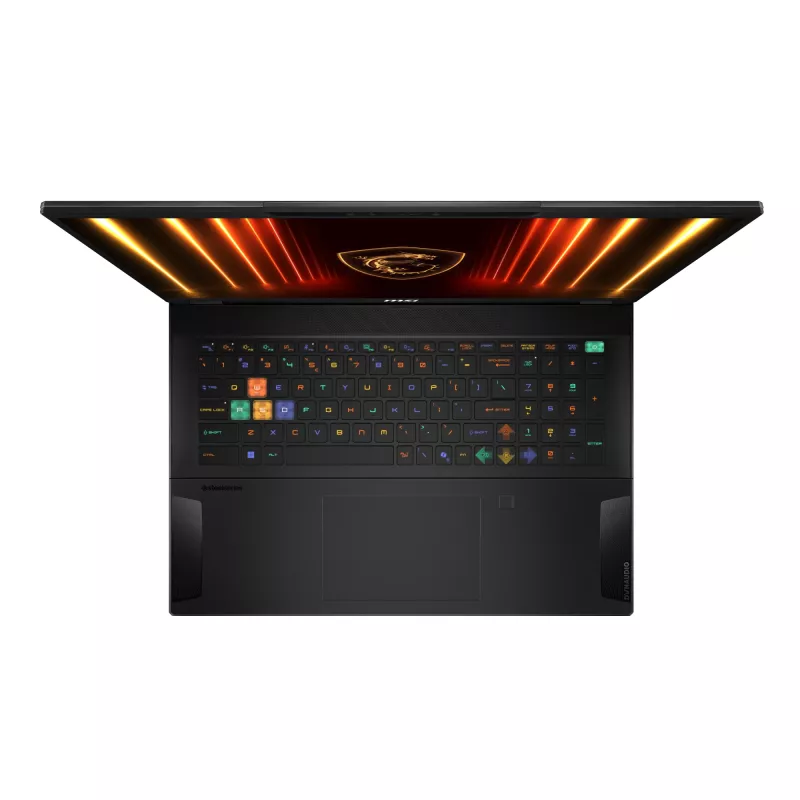 MSI Stealth 18 HX AI A2XWIG-042 Intel Core Ultra 9 275HX nešiojamas kompiuteris 45,7 cm (18 colių) UHD+ 64 GB DDR5-SDRAM 2 TB SSD NVIDIA GeForce RTX 5080 Wi-Fi 7 (802.11be) Windows 11 Pro juoda