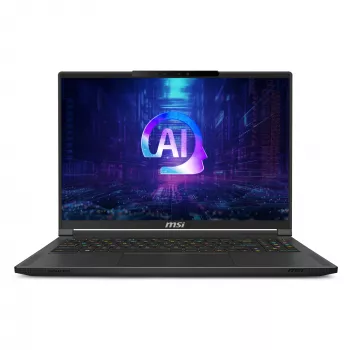 MSI Stealth A16 AI+ A3XWIG-043 AMD Ryzen AI 9 HX 370 Nešiojamasis kompiuteris 40,6 cm (16 colių) Quad HD+ 32 GB LPDDR5x-SDRAM 2 TB SSD NVIDIA GeForce RTX 5080 Wi-Fi 7 (802.11be) Windows 11 Home Juodas
