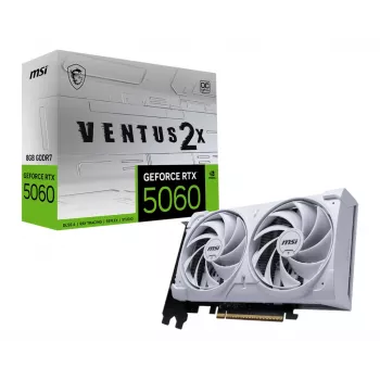 Vaizdo plokštė MSI GeForce RTX 5060 8 GB GDDR7, PCIe 5.0, 128 bitų, 2527 MHz spartinimas, 145 W, 4 ekranai