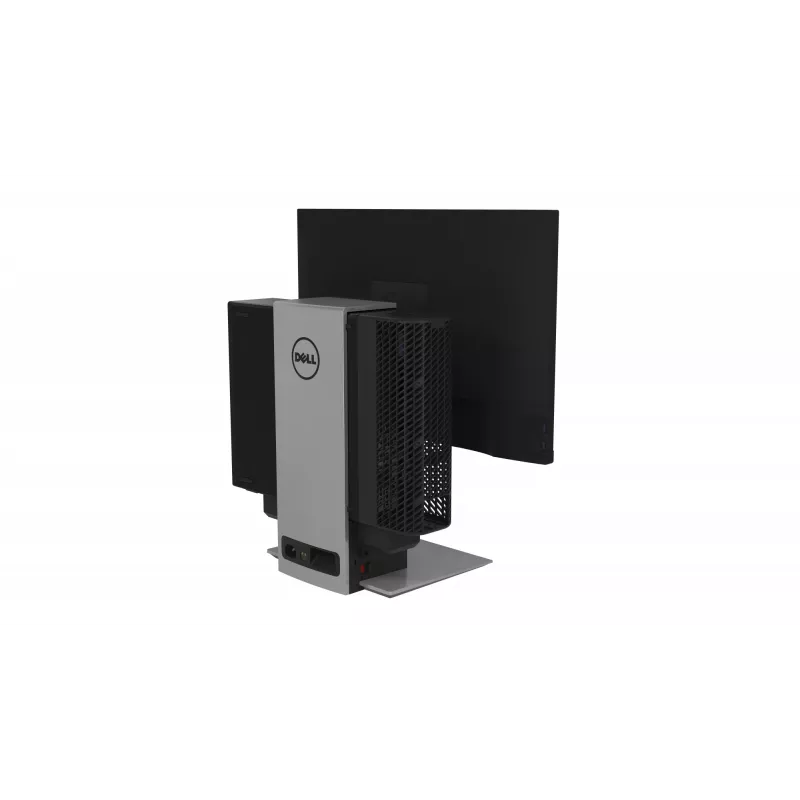 DELL Small Form Factor All-in-One Stovas OSS21, 68,6 cm (27 colių), 5,7 kg, Aukščio reguliavimas, Sidabrinis