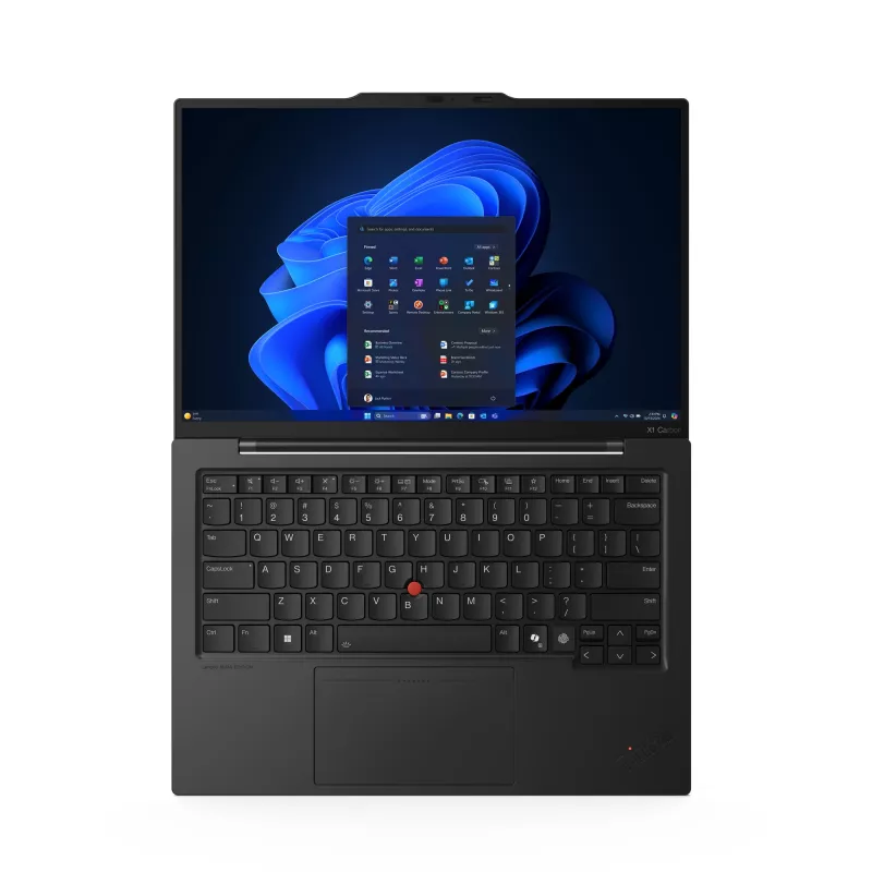 Lenovo ThinkPad X1 Carbon Gen 13 Aura Edition Intel Core Ultra 5 225U nešiojamas kompiuteris 35,6 cm (14 colių) WUXGA 16 GB LPDDR5x-SDRAM 512 GB SSD Wi-Fi 6E (802.11ax) Windows 11 Pro vokiška juoda