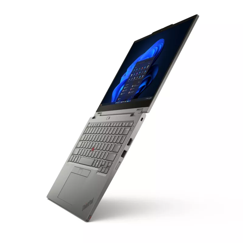 Hibridinis 2-in-1 Lenovo ThinkPad L13 Gen 6 — Intel Core Ultra 5 225U, 13,3 colio WUXGA liečiamasis ekranas, 16 GB LPDDR5x, 512 GB SSD, Windows 11 Pro, pilka