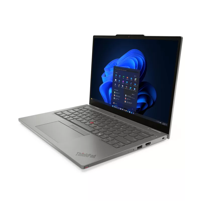 Hibridinis 2-in-1 Lenovo ThinkPad L13 Gen 6 — Intel Core Ultra 5 225U, 13,3 colio WUXGA liečiamasis ekranas, 16 GB LPDDR5x, 512 GB SSD, Windows 11 Pro, pilka