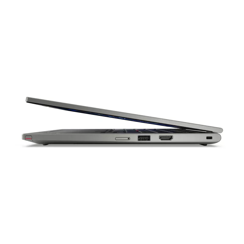 Hibridinis 2-in-1 Lenovo ThinkPad L13 Gen 6 — Intel Core Ultra 5 225U, 13,3 colio WUXGA liečiamasis ekranas, 16 GB LPDDR5x, 512 GB SSD, Windows 11 Pro, pilka