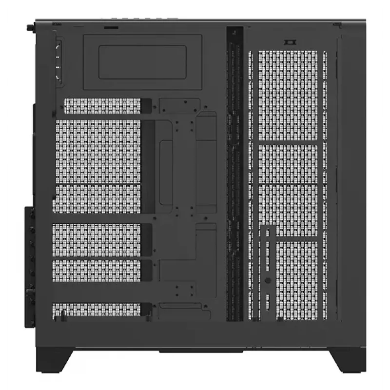 Kompiuterio korpusas Thermaltake View 390 Air Midi Tower — juodas, palaiko PS2 PSU, 3,5 col. HDD, 2,5 col. SSD, iki 200 mm priekinius ventiliatorius