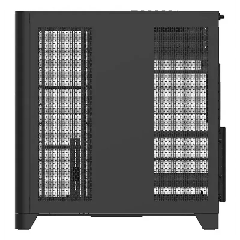 Kompiuterio korpusas Thermaltake View 390 Air Midi Tower — juodas, palaiko PS2 PSU, 3,5 col. HDD, 2,5 col. SSD, iki 200 mm priekinius ventiliatorius