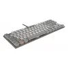 Mechaninė be skaičių klaviatūros klaviatūra Cherry KC 500 MX LP TKL — QWERTZ vokiečių, USB, 88 klavišai, pilka