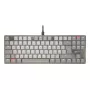 Mechaninė be skaičių klaviatūros klaviatūra Cherry KC 500 MX LP TKL — QWERTZ vokiečių, USB, 88 klavišai, pilka