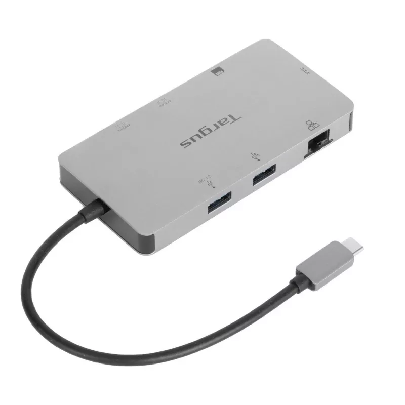 Targus DOCK423EU nešiojamojo kompiuterio dokas / prievadų atkartotuvas laidinis USB 3.2 Gen 1 (3.1 Gen 1) Type-C sidabrinis