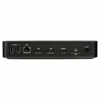 Targus DOCK460EUZ nešiojamojo kompiuterio prijungimo stotelė / prievadų atkartotuvas Laidinis USB4 Juoda