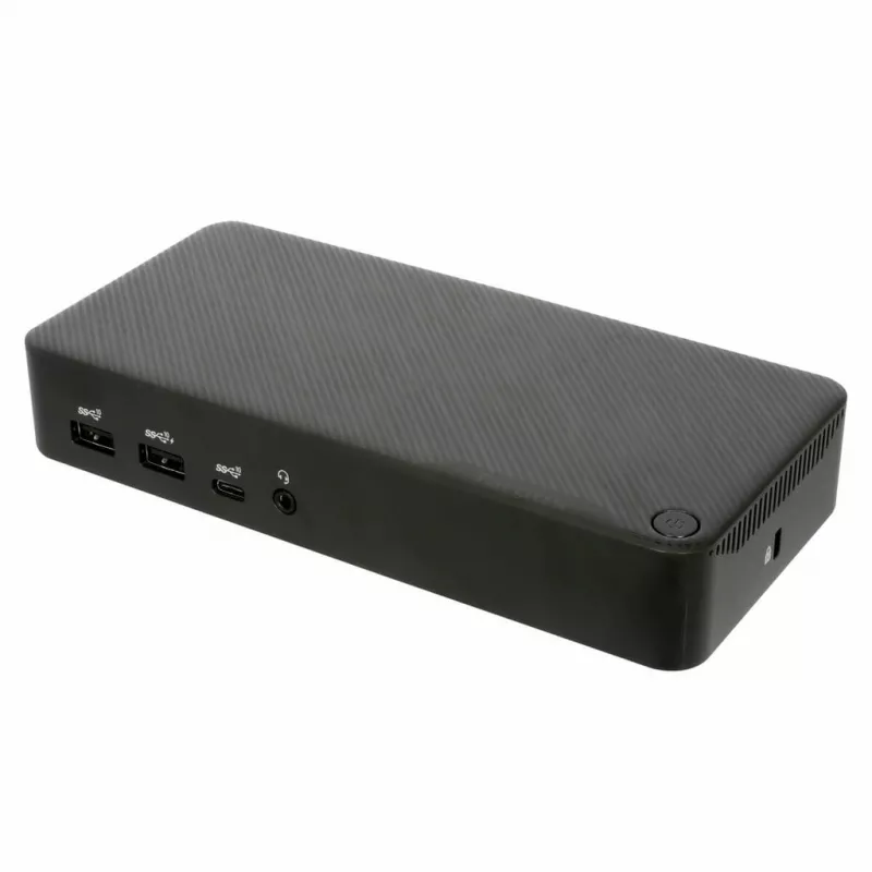 Targus DOCK460EUZ nešiojamojo kompiuterio prijungimo stotelė / prievadų atkartotuvas Laidinis USB4 Juoda