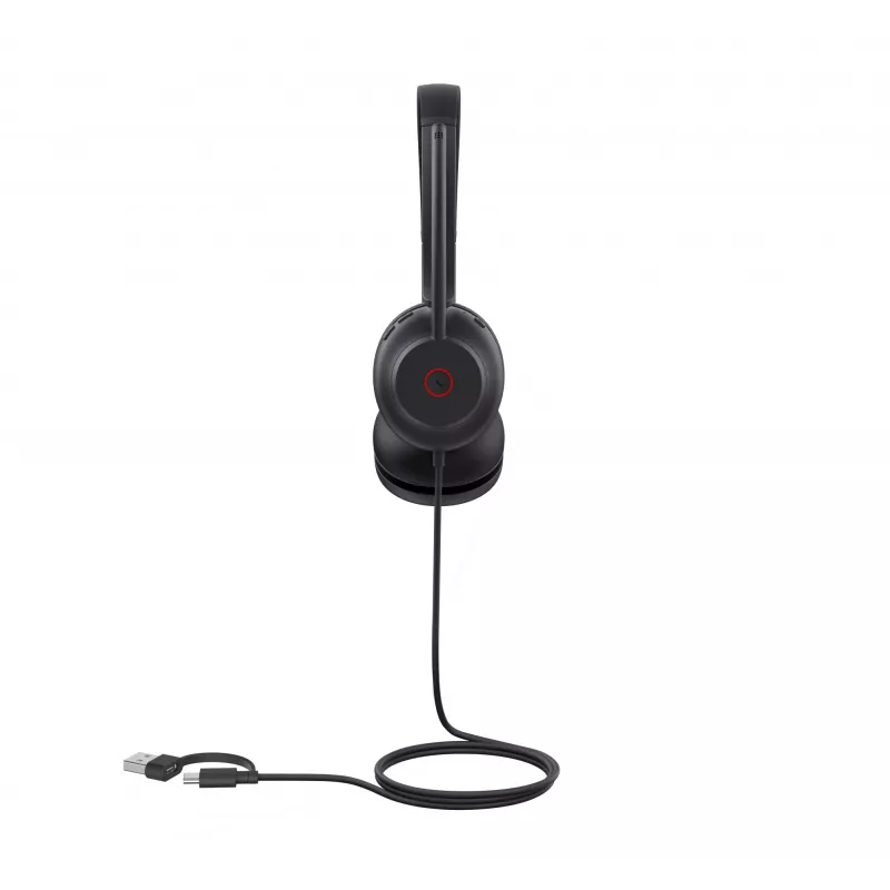 Yealink UH35 Dual UC USB-C/A ausinės, laidinės, 20 - 20000 Hz, skambučiams/muzikai, 139,5 g, ausinės, juodos