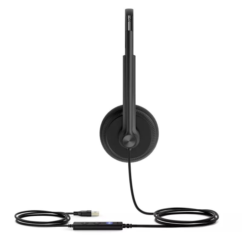 Yealink UH34 Lite Dual Teams ausinės, laidinės, 20–20000 Hz, biuras/skambučių centras, 110 g, ant galvos, juodos