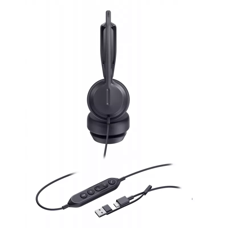 Yealink UH42 Dual UC USB-C/A ausinės, laidinės, skambučiams/muzikai, 20–20000 Hz, 160 g, ausinės, juodos