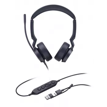 “Yealink UH44 Dual UC” USB-C/A laisvų rankų įranga