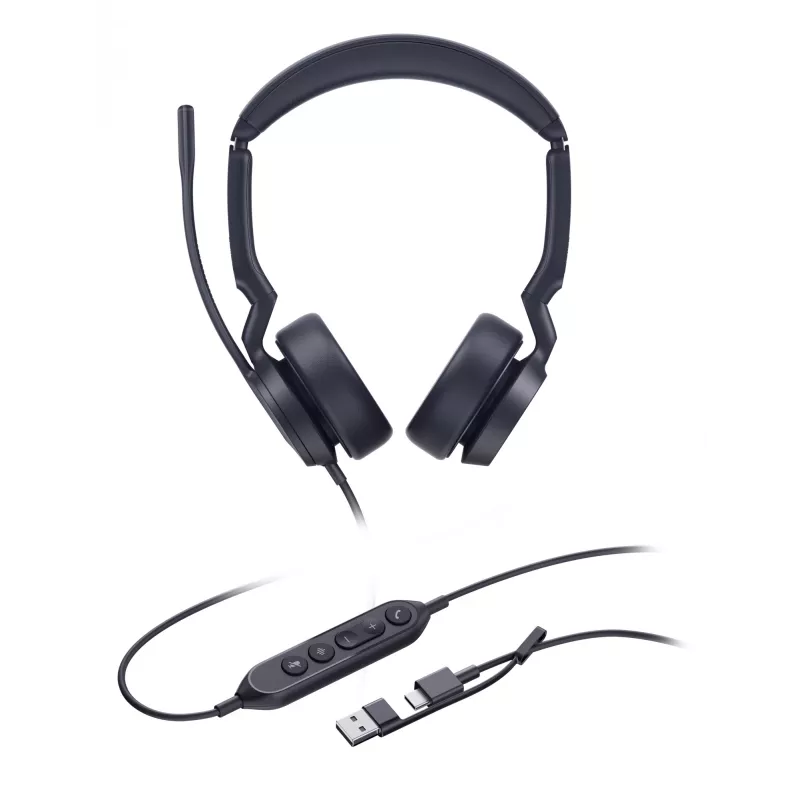 “Yealink UH44 Dual UC” USB-C/A laisvų rankų įranga
