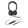 Yealink UH46 Dual UC USB-C/A ausinės, laidinės, 20–20000 Hz, biurui / skambučių centrui, 166 g, ausinės, juodos