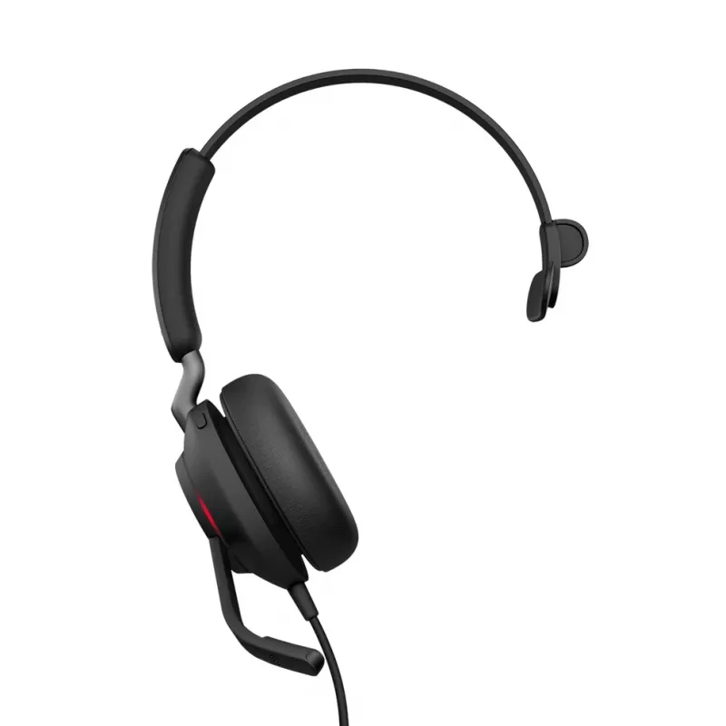 Jabra Evolve2 40 SE laisvų rankų įranga, laidinė, galvos juostelė, biurui / skambučių centrui, USB Type-C / USB Type-A, juoda